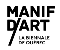 Logo de la Manif d'Art. La biennale de Québec.
